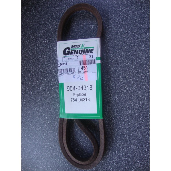 Courroie De Tondeuse ISE 1.6cm X 69.3in - Remplace MTD / Cub Cadet 754-0329 Pour Tracteurs à Gazon
