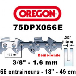 Chaine tronconneuse 45 CM Oregon 75DPX066E pour Stihl