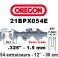 Chaine de tronçonneuse ,325 1,5 54E Oregon référence 21BPX054E