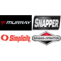Autocollant 24 carter de fraises d'origine référence 48X5562MA Murray - Snapper - Simplicity - groupe Briggs et Stratton