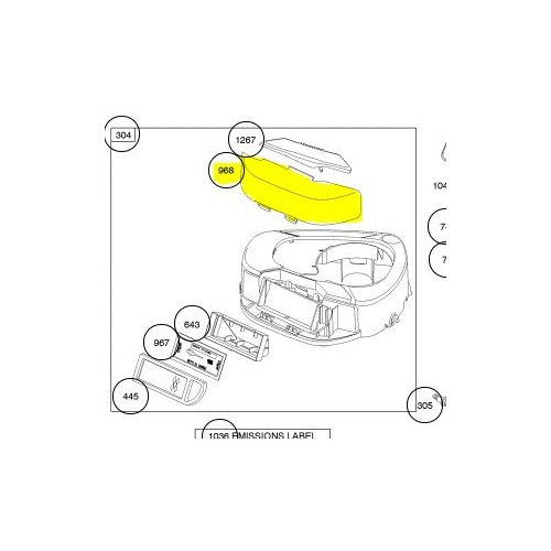 Couvercle filtre air d'origine référence 697084 pour moteur Briggs et Stratton