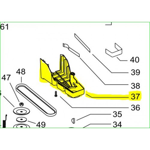 Carter courroie d'origine 505 40 82-02 Husqvarna