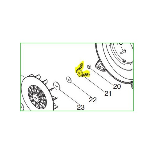 Couteau lame mulching origine 545 20 28-01 Husqvarna