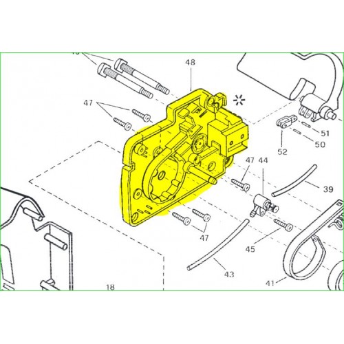 Support moteur d'origine référence 538 24 10-29 husqvarna