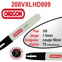 Guide chaîne Oregon 50cm référence 208VXLHD009