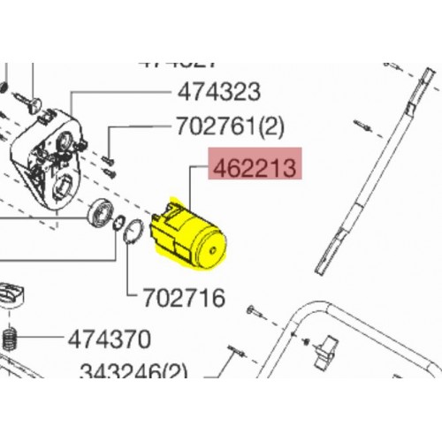 Moteur électrique d'origine référence 462213 Alko