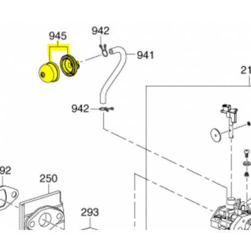 Pompe amorçage carburateur d'origine référence 16210Z25012030 RobinSubaru