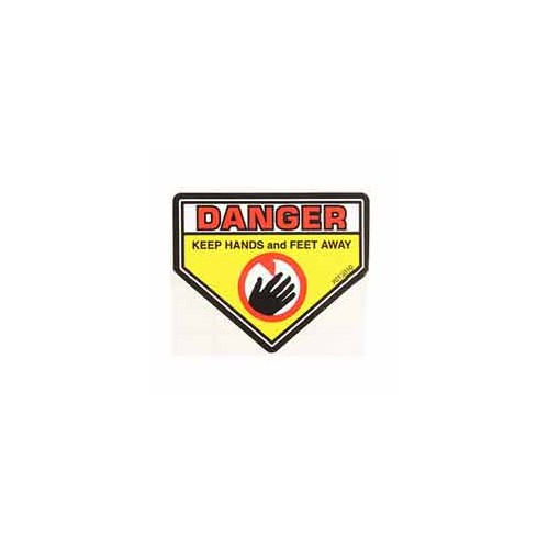 Autocollant danger ailette coupante d'origine référence 7013010SM Murray - Snapper - Simplicity - groupe Briggs et Stratton