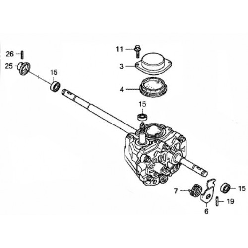 Boite hydrostatique origine référence 20001-VE5-A01 pour tondeuse Honda
