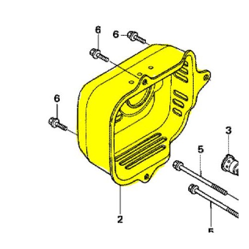 Protection echappement d'origine référence 18321-Z0L-J01 Honda
