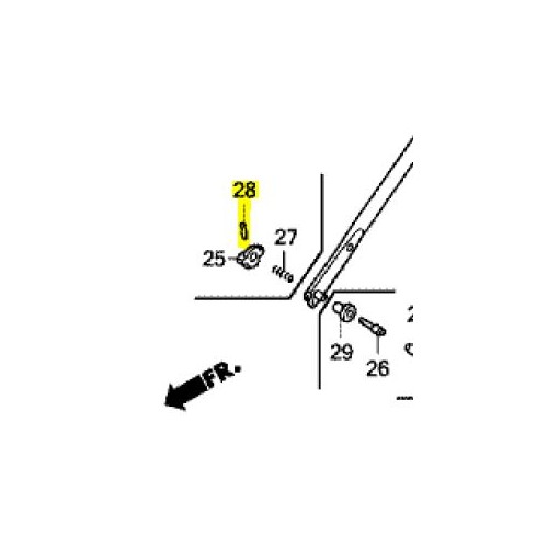 Goupille élastique d'origine référence 90751-VL0-B00 Honda