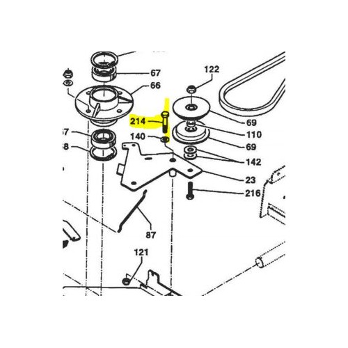 Vis 8x55 11267 d'origine référence 0300010837 Pubert