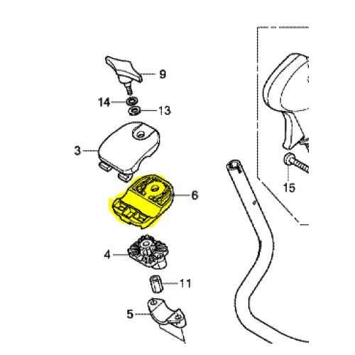Support de poignée inférieur d'origine référence 53139-VL6-P31 Honda 2