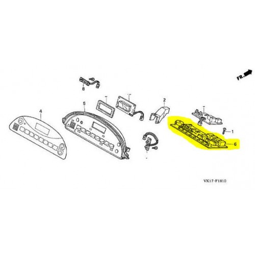 Circuit imprimé référence 80406VK1033HE HONDA