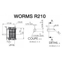 Moteur R210 5.7cv OHV Worms vilebrequin horizontal 19.05mm