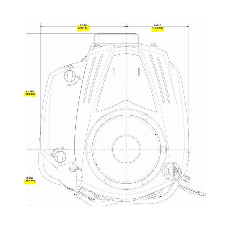 Moteur complet Briggs et Stratton 21cv OHV type 33R877