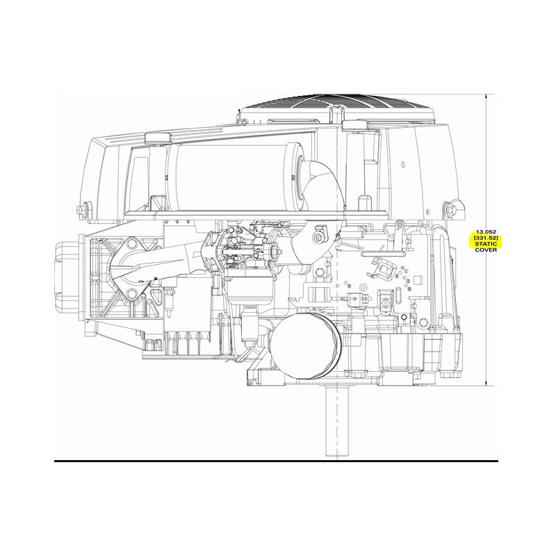 Moteur complet Briggs et Stratton 21cv OHV type 33R877
