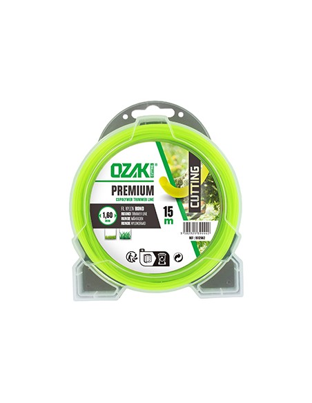 Fil nylon rond 1.6mm OZAKI - Bobine de 15 mètres
