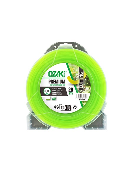 Fil nylon rond 3.0mm OZAKI - Bobine de 56 mètres