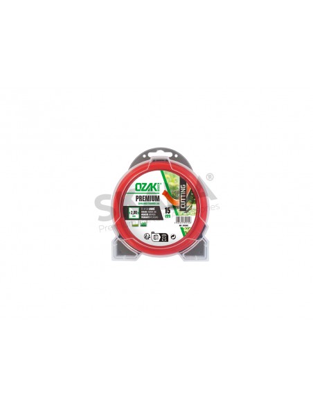 Fil nylon carré 2.0mm OZAKI - Bobine de 15 mètres