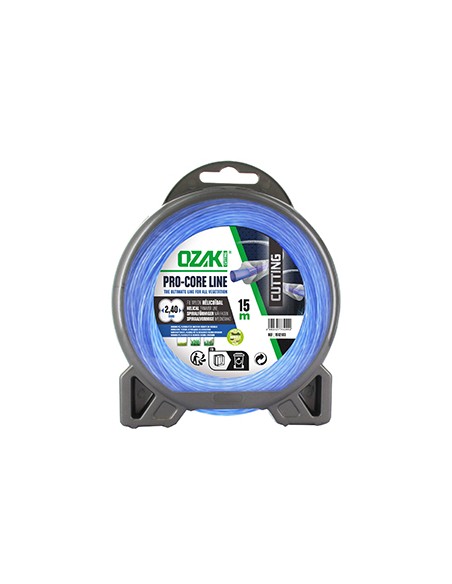 Fil nylon hélicoïdal 2.4mm OZAKI PRO-CORE LINE - Bobine de 15 mètres