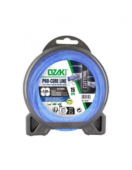 Fil nylon hélicoïdal 3.0mm OZAKI PRO-CORE LINE - Bobine de 15 mètres