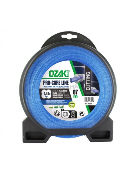 Fil nylon hélicoïdal 2.4mm OZAKI PRO-CORE LINE - Bobine de 87 mètres