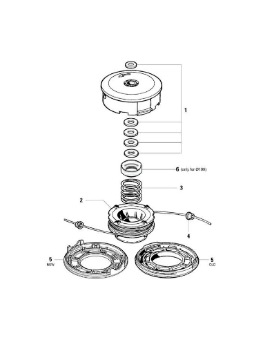 Tête nylon universelle tapNGo 130mm