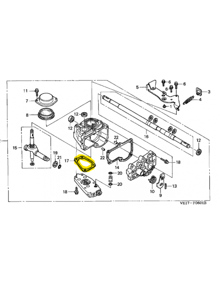 Joint de distributeur d'origine référence 25513-VE5-000 HONDA