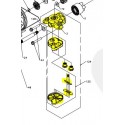 Kit partie centrale hydrostatique avec filtre à huile d'origine référence 71315 Hydro Gear