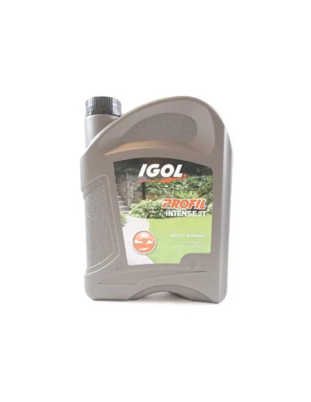 Bidon huile 2 litres pour moteur 2 temps mélange IGOL PROFIL INTENSE 2 TEMPS