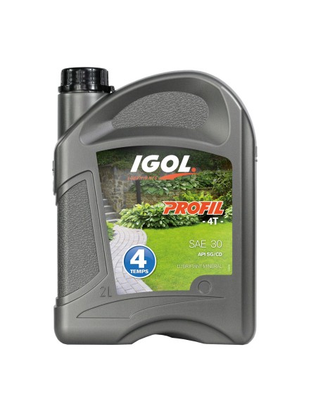 Bidon huile 2 litres pour moteur 4 temps  IGOL SAE30