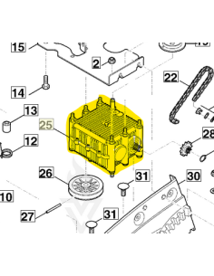 Transmission mb 858 référence 6395 640 0102 d'origine Stihl / Viking