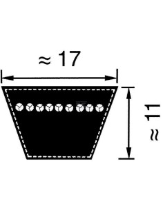 Courroie MITSUBOSHI B75