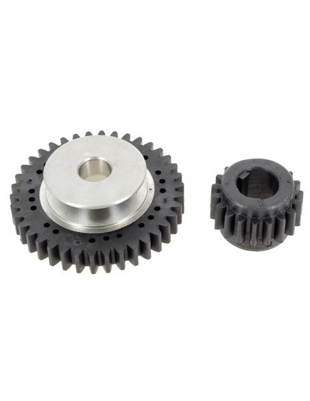 Kit pignon ma 19 dents avec roue dentée d'origine référence 531 20 75-86 groupe Husqvarna Jonsered Mc Culloch
