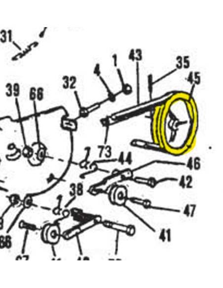 Poulie réceptrice 2gorges-s2 m d'origine référence 31203 Pilote 88