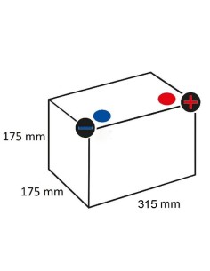 Batterie 12V - 85Ah borne + à droite pour voiture 2