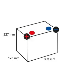 Batterie 12V - 100Ah borne + à gauche pour voiture 2