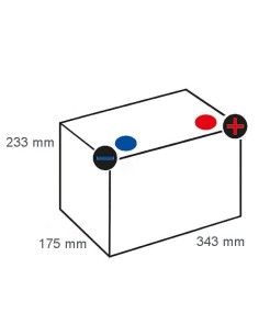 Batterie 12V - 120Ah borne + à droite pour voiture 2