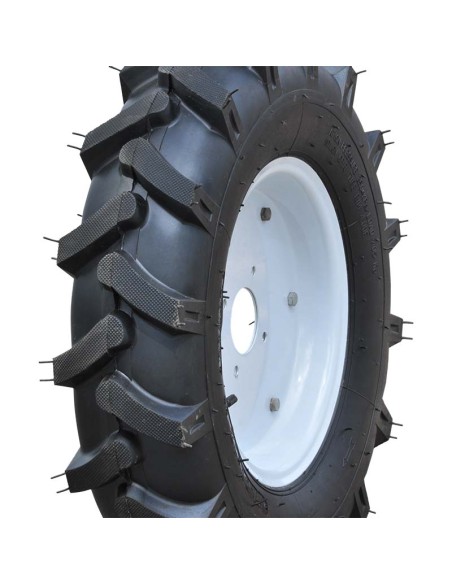 Roue 4.00x8 gauche pneu 4pr d'origine référence 0309000024 pubert