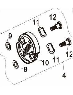 Kit embrayage LF139F d'origine référence 0001250011 Pubert