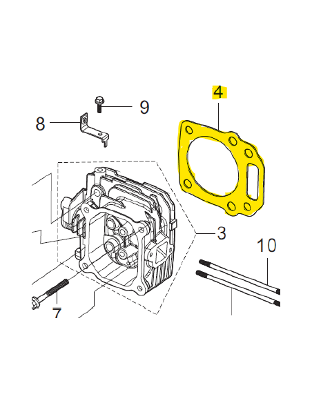 Joint embase cylindre RV170/RV200 d'origine référence 0001210301 Pubert