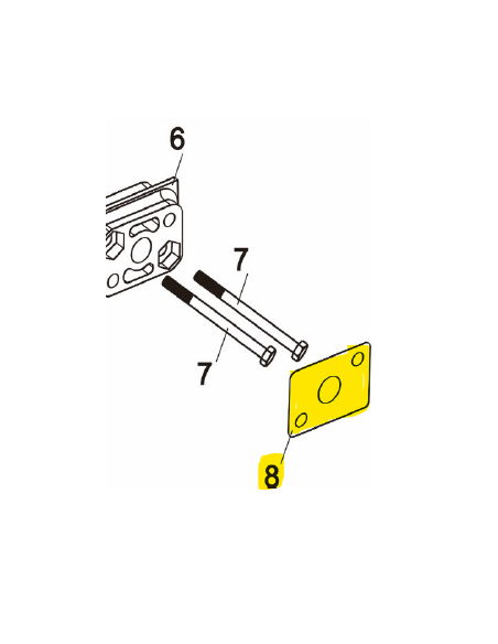 Joint admission carburateur L139F d'origine référence 0001250026 Pubert