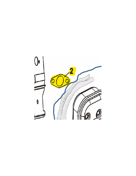 Joint échappement L139F d'origine référence 0001250020 Pubert