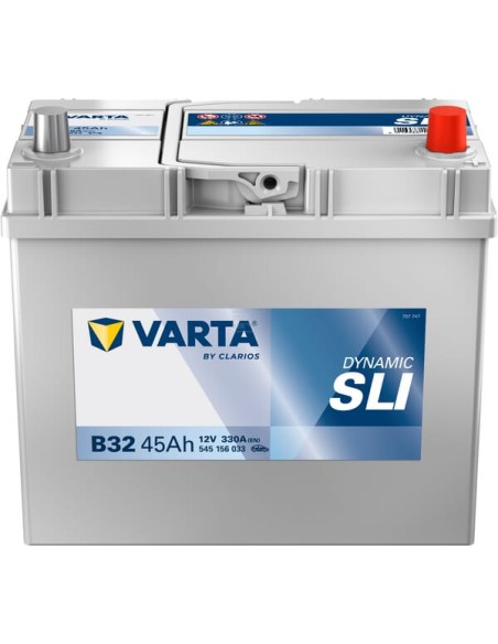 Batterie 12V - 45Ah borne + à droite pour voiture VARTA B32