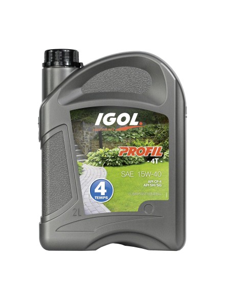 Bidon huile 2 litres pour moteur 4 temps  IGOL SAE 10W30