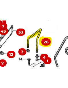 Guide courroie de lame HF2315 d'origine référence 80284-VK1-003 HONDA