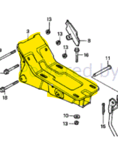 Socle moteur F410/506/410/560 d'origine référence 51110-734-000 Honda