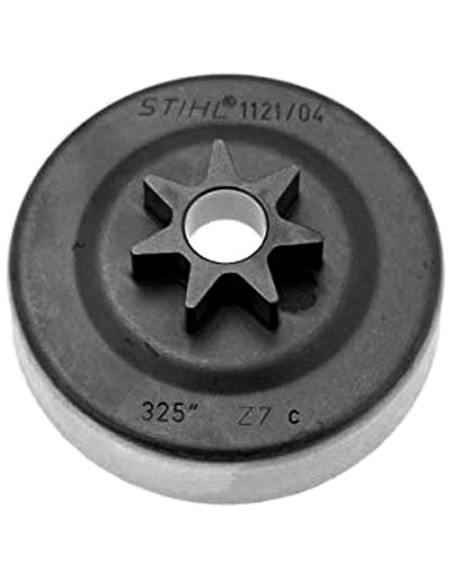 Pignon profile cloche d'embrayage 325 7 dents 026/MS260 référence 1121 640 2004 d'origine Stihl / Viking