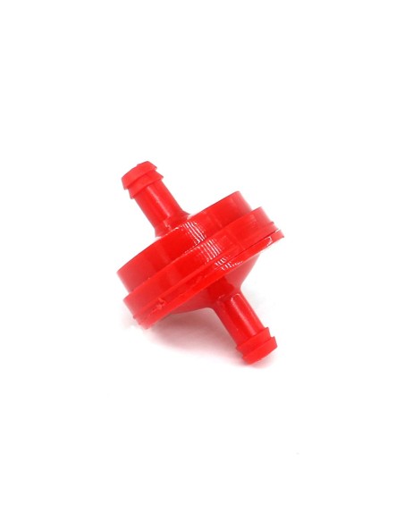 Filtre à essence rouge diamètre tube 6 mm d'origine référence 298090S pour moteur Briggs et Stratton